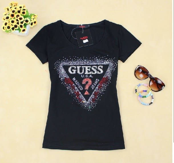 Guess short round collar T woman S-XL-054